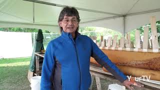 Birch Bark Canoe building with Chuck Commanda
