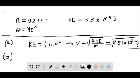 An electron moves in a circular path perpendicular to a magnetic field of magnitude 0.235 T. If the…