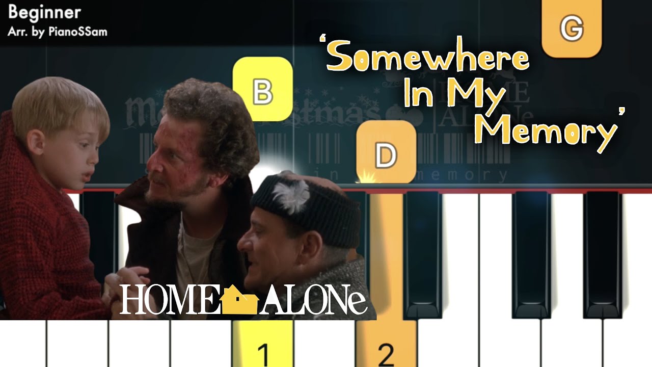 [Beginner] Somewhere in my memory HOME ALONe Piano Tutorial for