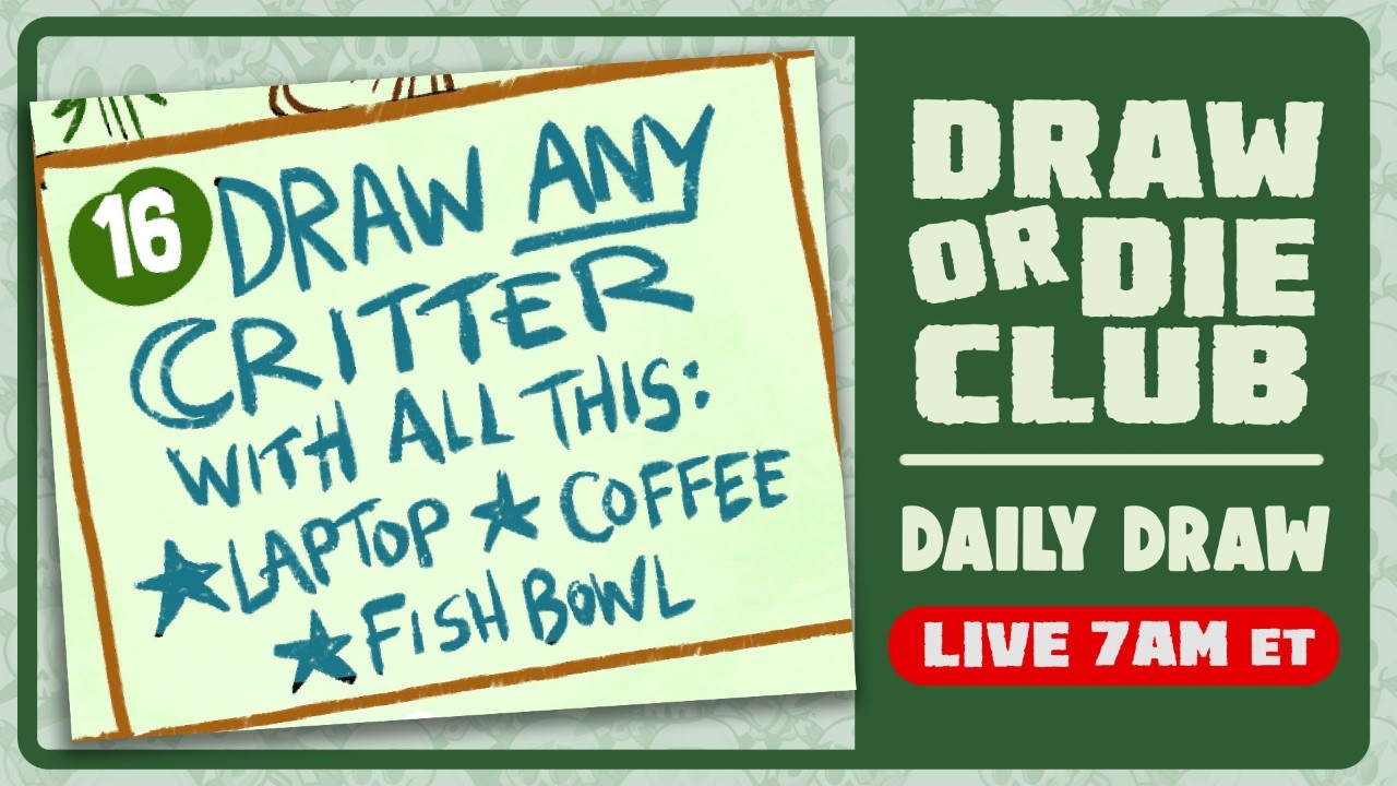 Draw ANY Critter with THESE items 🐾 | The Daily Draw LIVE