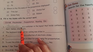 Class - 4th Presentation Software- An Introduction (Exercise video)