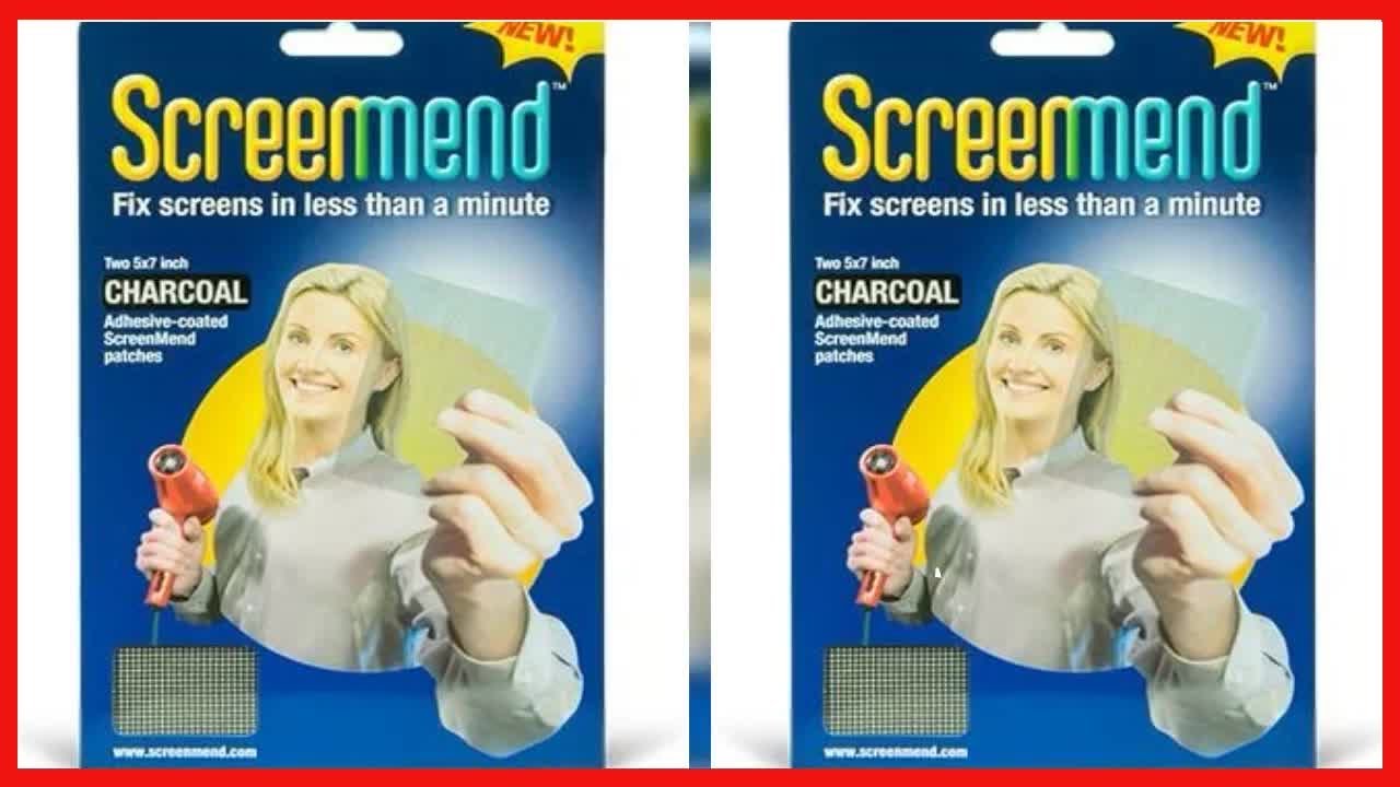 Great product -  Window Screen Repair Kit - 5"x7" Patch Charcoal (2 Patches)