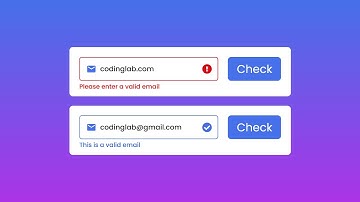 Email Validation in HTML CSS and JavaScript