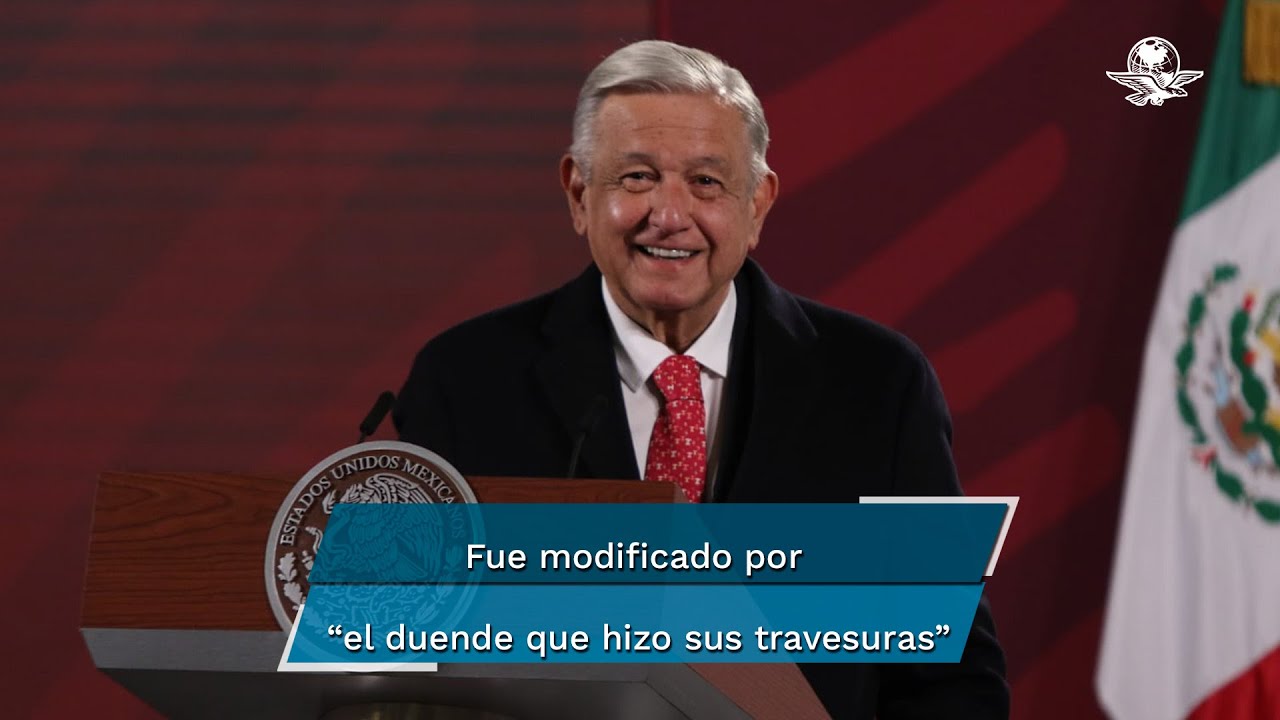 Plan B que beneficia al PT y PVEM será corregido, dice AMLO - YouTube
