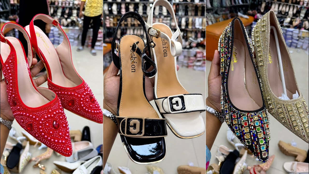 সবচেয়ে কমদামে বল্ক হিল/ওপেন টো হাই হিল/Flip Flops স্লিপার/t-strap style হিল জুতা | Ladies shoe