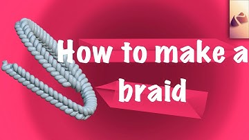 Nomad sculpt: How to make a hair braid? 🤔 full tutorial 🔥