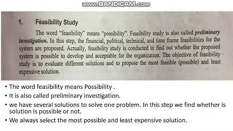 Chapter 3, Question 1 Analysis: Video 2 of 4 - Feasibility Study in Computer Science