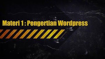 Pengertian Wordpress sebagai CMS