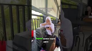 momen lucu ketika cewek random dikafe bawak speaker‼️‼️#speker #cewek #random #ngakak #lucu #shorts