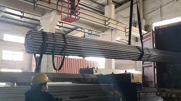 Galvanized steel pipe loading into 20ft container.if need quotation, pls contact me.+86 17526556595