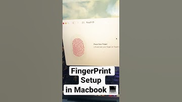 Fingerprint in Apple Macbook Setup #apple  #macbook  #macbookpro  #fingerprint #ios  #ios16 #touchid