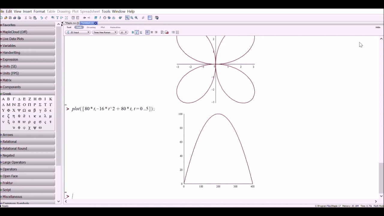 โปรแกรม plot graph  2022  การใช้โปรแกรม Maple สำหรับการพล็อตกราฟ