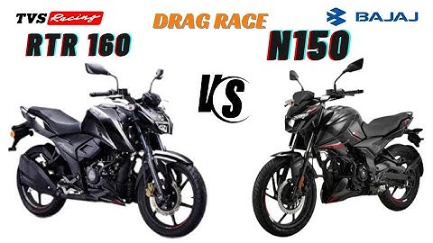 PULSAR N150 2024 DIGITAL METER VS APACHE 160 RTR 4V || DRAG RACE FULL THROTTLE 😱 🫡!!!