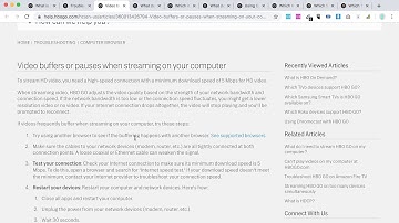 HBO GO BUFFERING what to do?