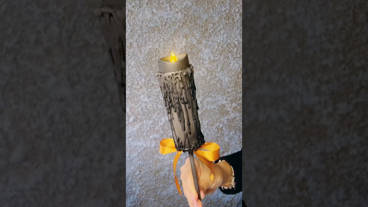 HAUNTED HOUSE Hack! DIY Spooky Candles 🖤