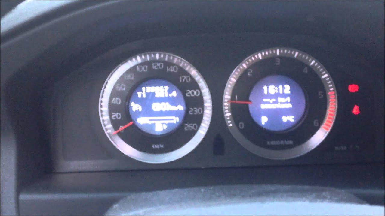 Volvo S80 D5 Geartronic 205hp reving and exhaust sound