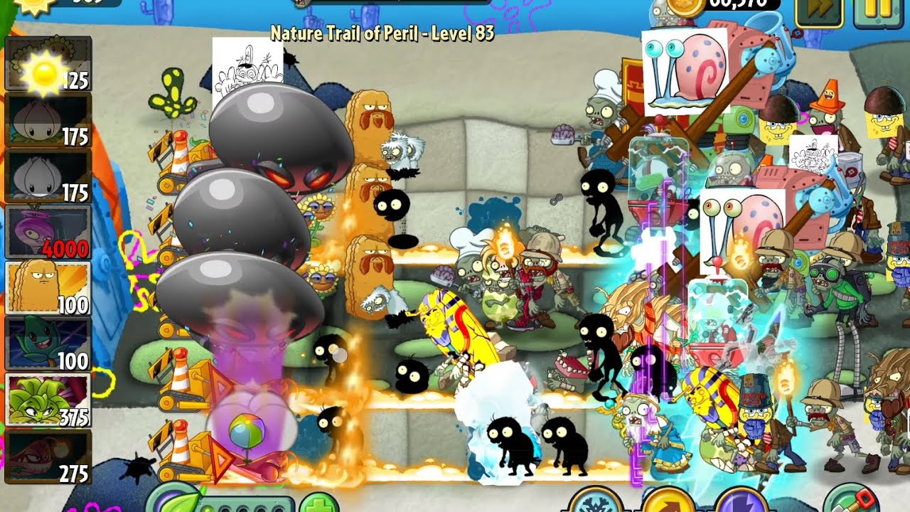 Nature Trail Of Peril Level 82 - 85 | Plants Vs Zombies 2 Reflourished  Endless Zone by teogaming201