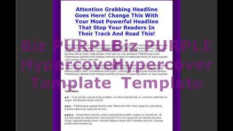 FREE Minisite Templates by HyperCoverTemplates.com