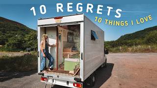 10 things I REGRET about my Van Conversion & 10 things I LOVE (solo female van life)