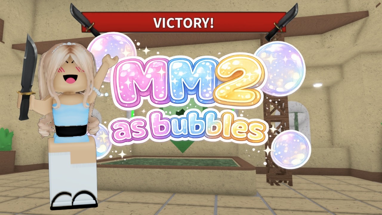 Playing MM2 as Bubbles! 🫧 #mm2 #roblox