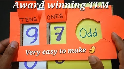 Odd number Even number| विषम सम संख्या | Maths TLM | TLM for primary school