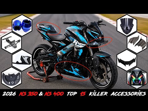 NS 400z Essential Accessories ⚡️| Top 15 NS 400z Accessories | NS400 Modified Winglet, DRL, Wrap