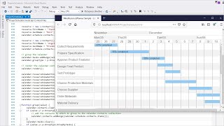Project Schedule in JavaScript