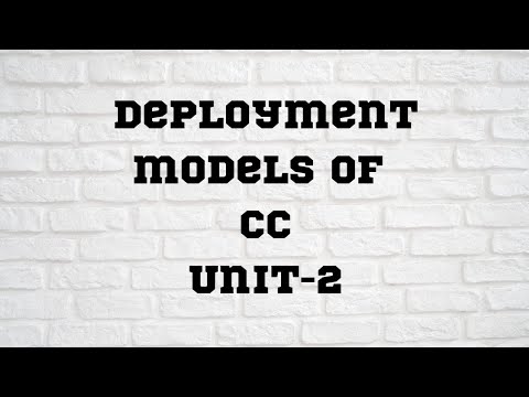 deployment models in cloud computing|unit-2 - YouTube