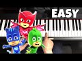 How to play PJ Masks Theme - EASY Piano Tutorial