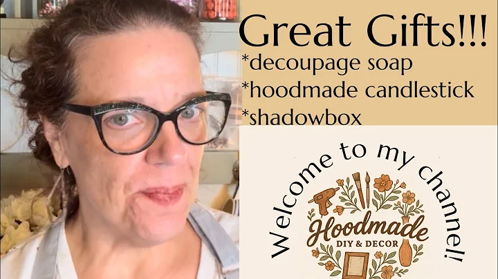 3 Charming DIY Upcycles for Gifts & Decor | Soap Decoupage, Saucer Candlestick & Junk Shelf Sitter