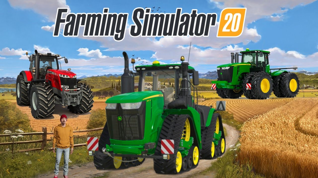 JOHN DEERE 9620 RX, Farming Simulator 20 GA Gameplay Fs20, Timelapse