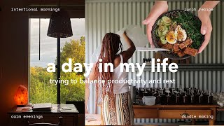 A day in my life trying to balance productivity and rest