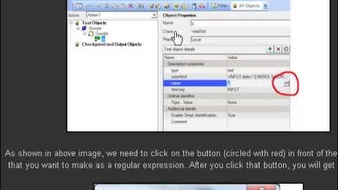 regular expressions in object repository OR in QTP