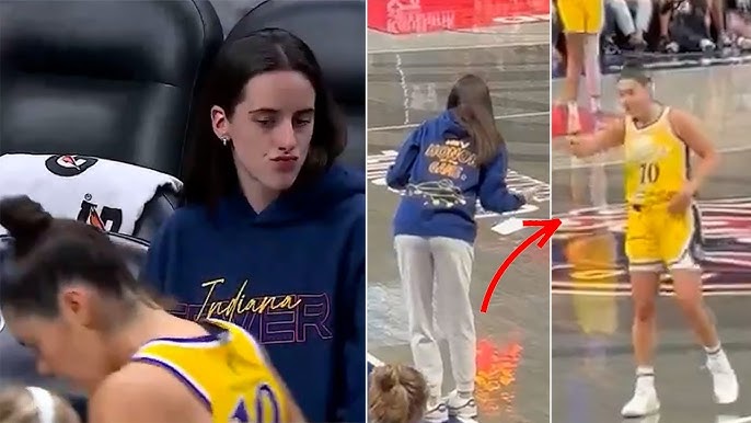 Caitlin Clark STARES DOWN Kelsey Plum after She Told her to SIT DOWN and Tried to get her T'D UP - YouTube