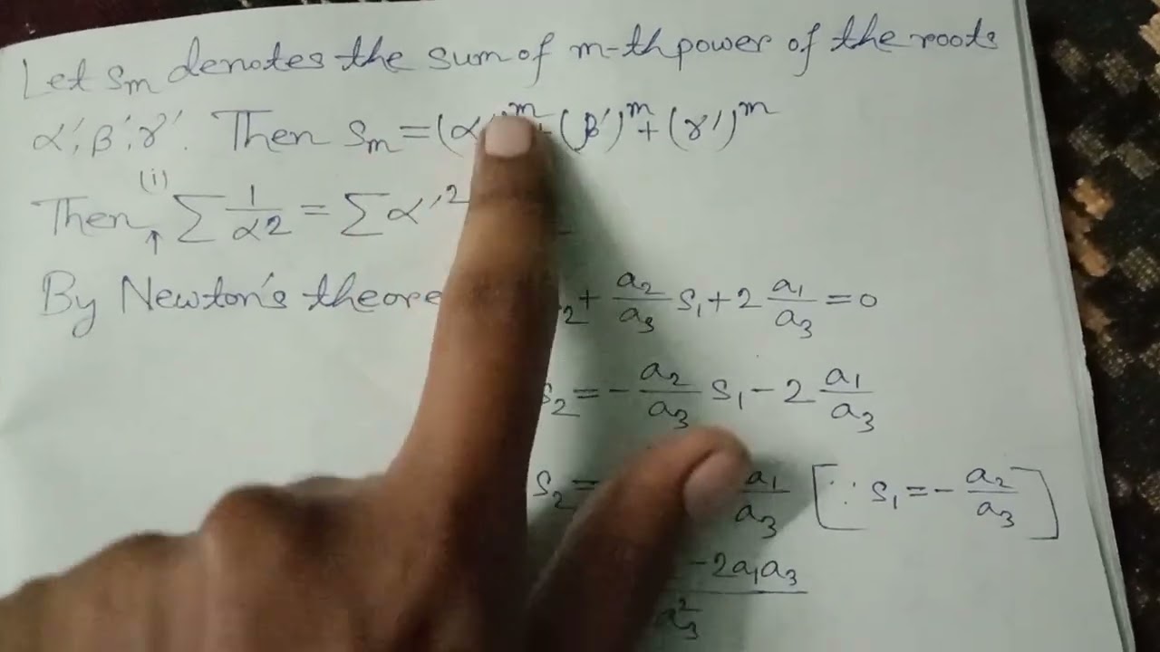 Exercises 5(D) solution (S. K. Mapa Classical Algebra book) using Newton's Method