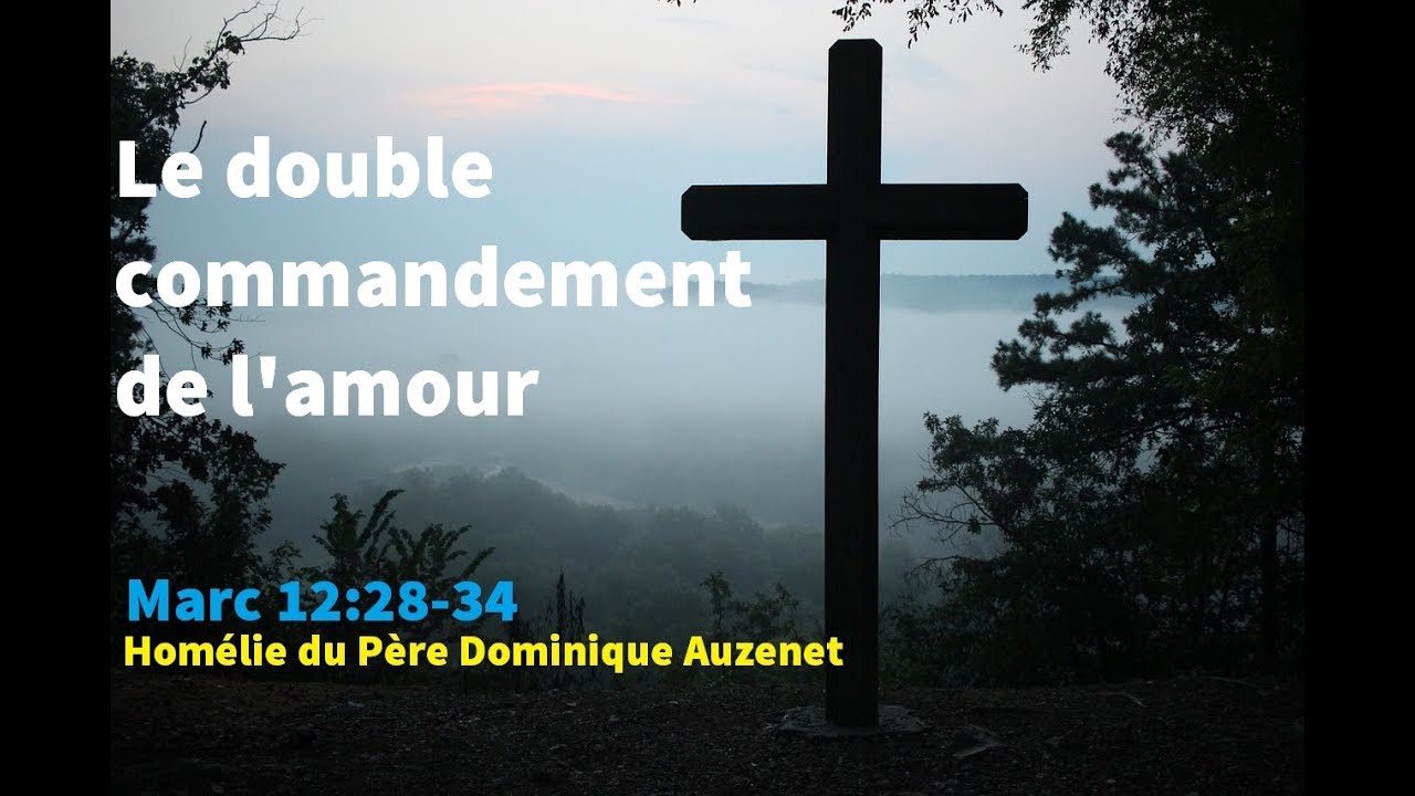 Le double commandement de l’amour (Marc 122834), homélie du Père