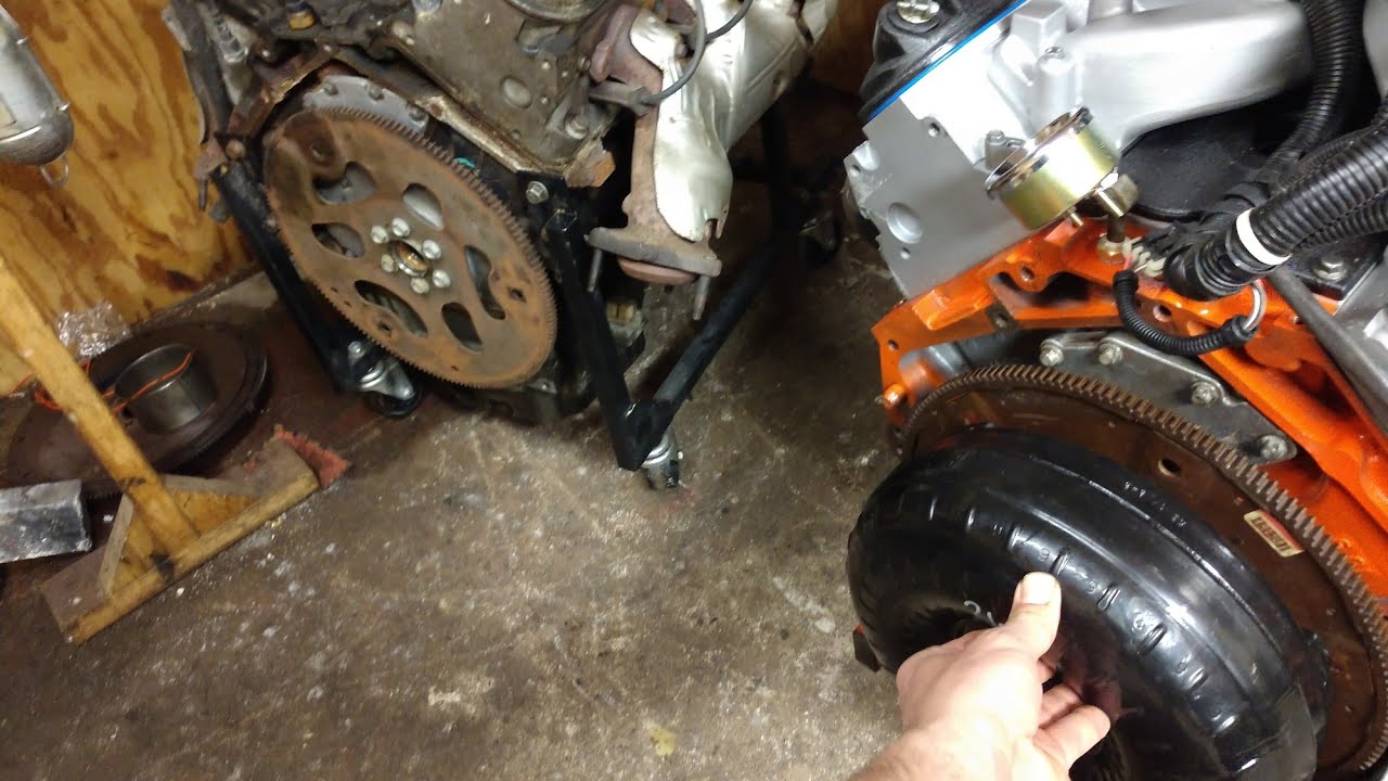 HOW TO: Swap a Th350 to an LS engine early vs late flexplate comparison