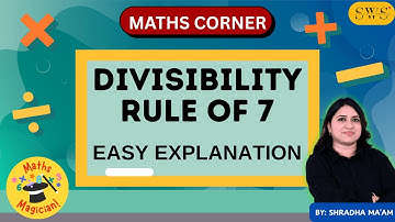 Divisibility Rule of 7 | Mathematics | 7 Divisibility Final Super Rule #shorts #studywithshradha