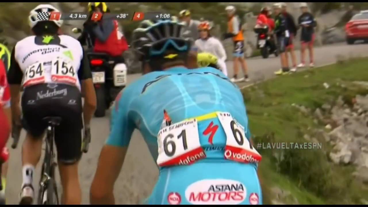 Nairo Gana Etapa En  lagos de Covadonga