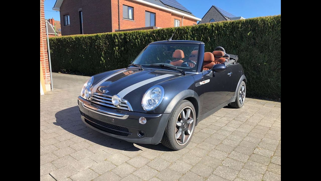 Mini Cooper Cabriolet 1.6 L 120cv SideWalk -88.500 km - VENDU