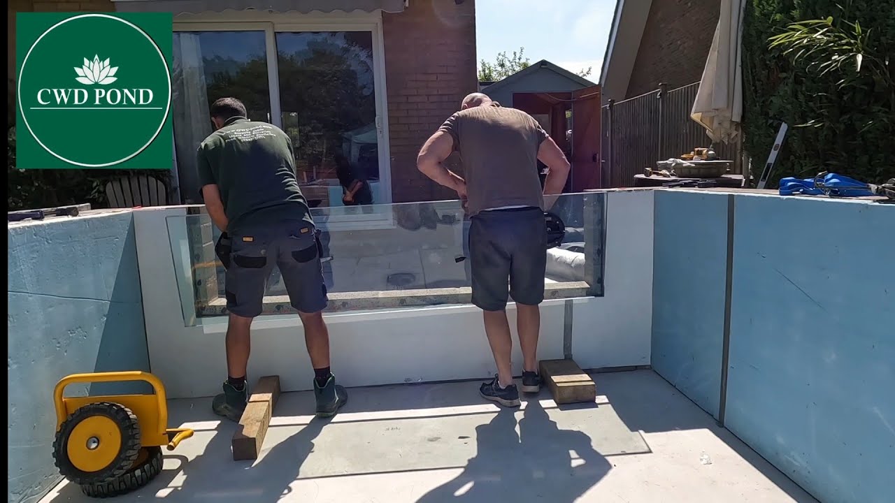 CWD POND - Box welded liner, bottom drain and Pond Window install walkthrough