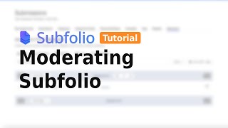 Celebrity Learning Subfolio: Moderating Subfolio Profile