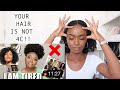 YOUR HAIR IS NOT 4C  SIS : CHIZI DURU REACTION VIDEO