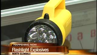 Explosive flashlights found in Glendale