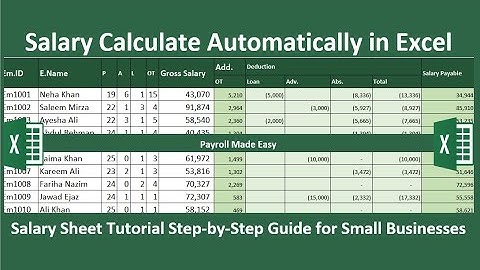 How to Create a Salary Sheet | Efficient Salary Sheet Management | #exceltutorial  @shujaahmed08