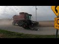 Street Harvest Action - CASE IH 2388 Axial Flow Combine - Soybeans - Lenawee - Harvest 2020 - 5K