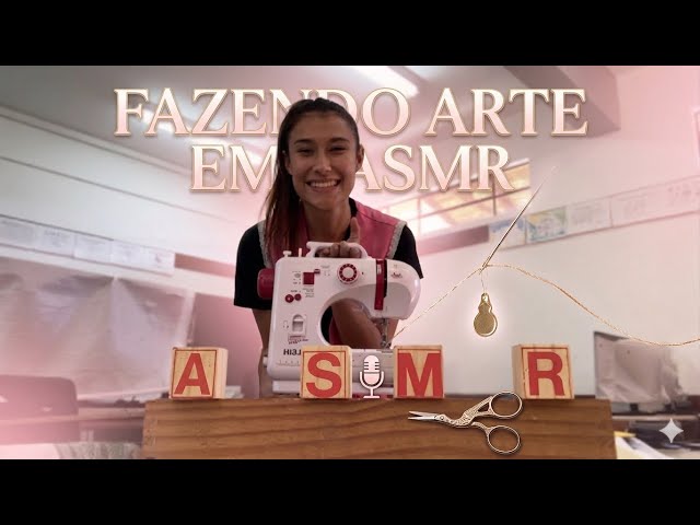 Vamos costurar 🧵 ASMR | contém sons de boca, chuva ultra RELAXANTE 😴💤