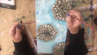 #CreativeHeartMonday -  Soul Sister Mixed Media Wooden Panel