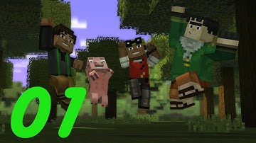 Minecraft: Story Mode Walkthrough - Episode 1 Part 1 - The Order of the Pig