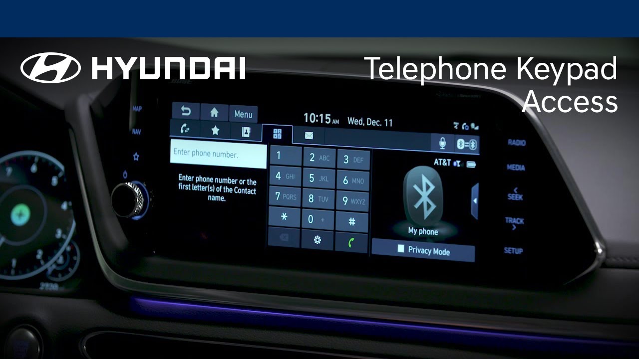 Telephone Keypad Access | Hyundai